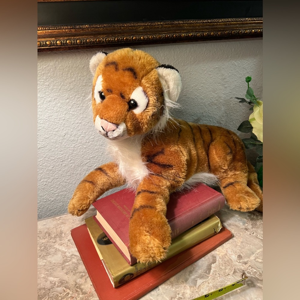 Animal Tiger Cub Plush 18"  Long Laying Down Realistic Stuffed